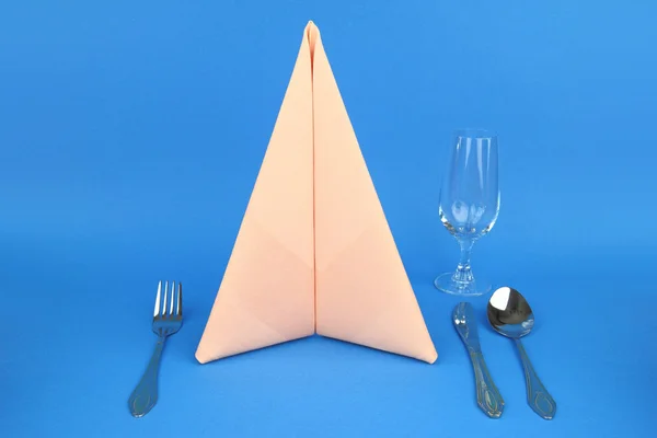 Folded napkin — Stock Photo, Image