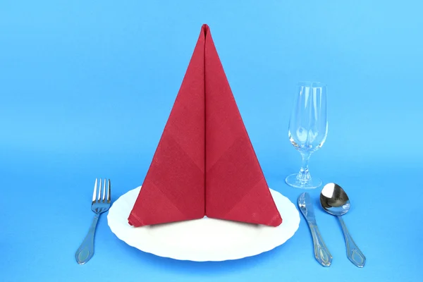 Folded napkin — Stock Photo, Image