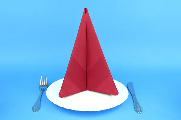 Folded napkin — Stock Photo, Image