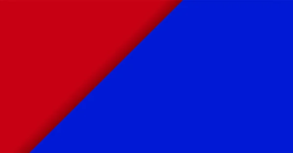 Fond Couleur Rouge Bleu Pour Bannière Deux Tons Couleurs Opposées — Image vectorielle