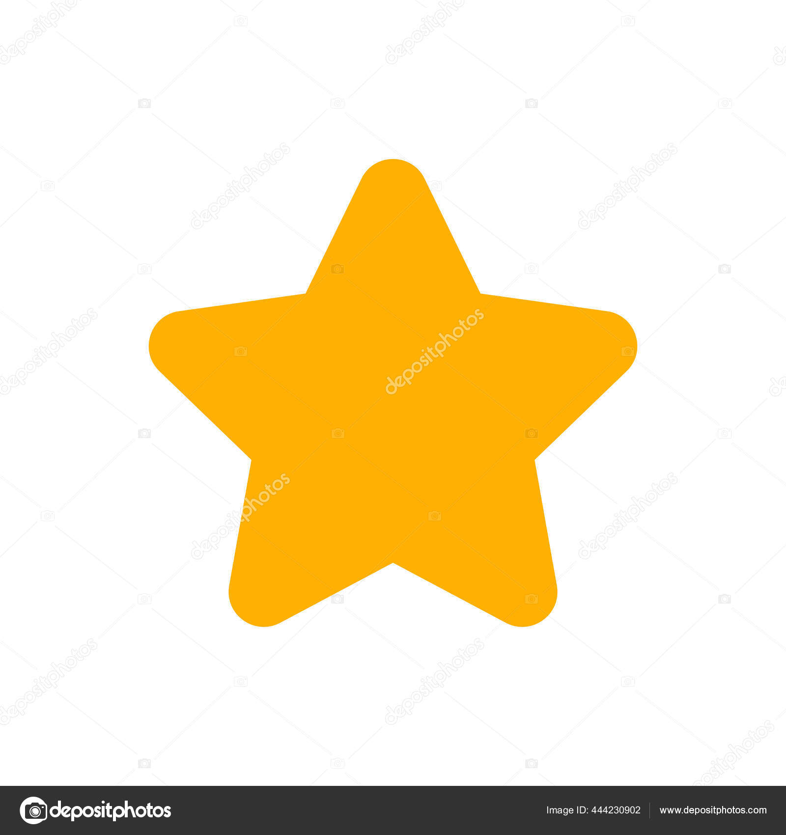星の形のアイコン黄色の星の絵文字記号クリップの芸術の星の形 ストックベクター C Cgdeaw