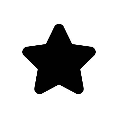 yıldız simgesi, yıldız sembolü, yıldız şekli klip sanatı için basit