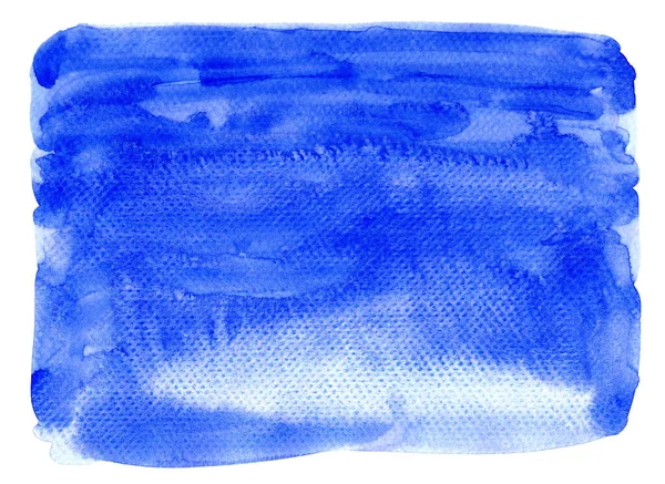 Akvarell Blå Fläck För Bakgrund Akvarell Ljusblå Textur Vitt Papper — Stockfoto