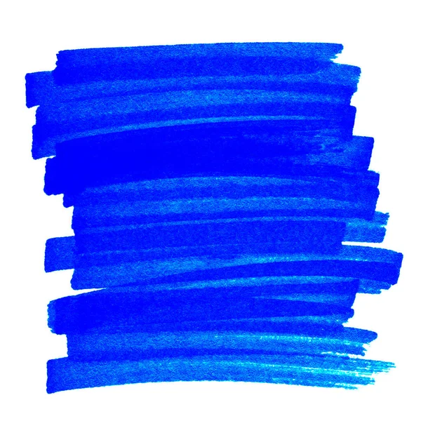 Highlight Pen Brush Blue Marker Highlighter Brush Marking Headline Scribble — Stock Photo, Image