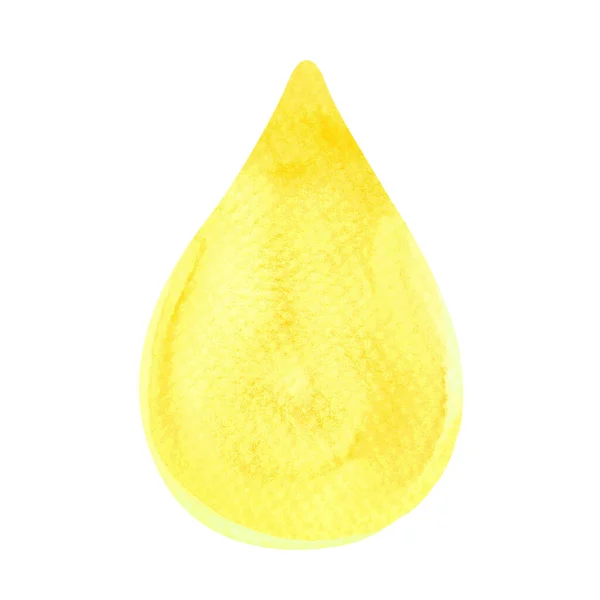 Gota Óleo Aquarela Mel Gota Gota Água Cor Ouro Amarelo — Fotografia de Stock