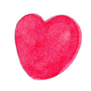 kalp şekli suluboya kırmızı etiket ve klip sanatı, pembe suluboya kalp şekli el çizimi sanat