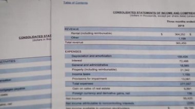 Muhasebe ve finansal analiz bütçe beyanı. Mali raporlar kontrol ediliyor