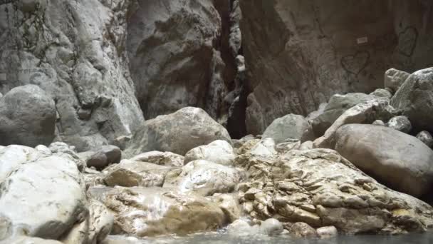 Cañón Saklikent vista interior en Turquía. — Vídeo de stock