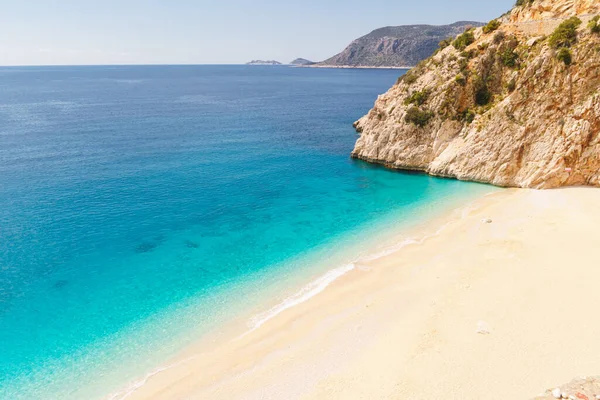 Vista Aérea Pitoresca Baía Mar Com Bela Praia Kaputas Com — Fotografia de Stock