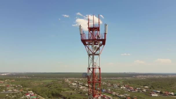 Antena 5G tecnología witn 5G — Vídeo de stock