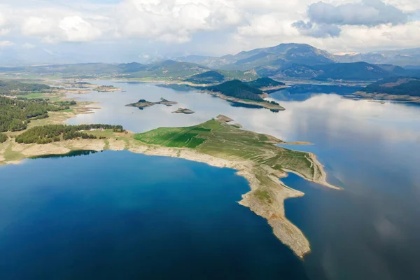 Vista Aérea Lago Karacaoren Dam Província Antalya Turquia Lago Turismo — Fotografia de Stock