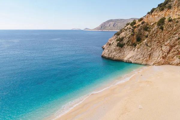 Spiaggia Kaputas Costa Della Licia Mar Mediterraneo Kas Turchia — Foto Stock