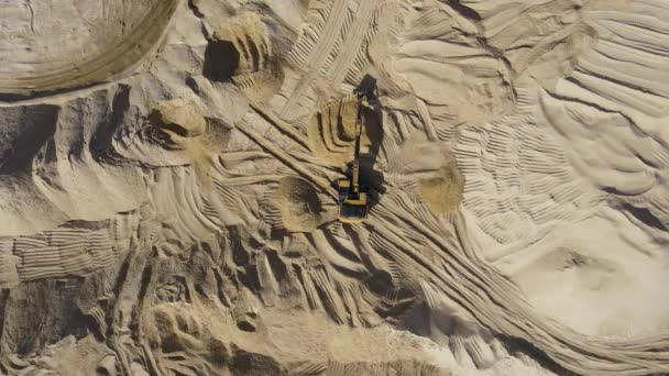 Kum Ocağı Inşaat Endüstrisi Için Açık Endüstriyel Kum Çıkarma Hava — Stok video