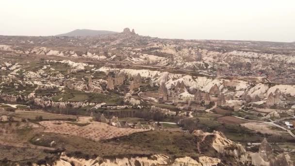 Amazing Landscape Footage Spectacular Rock Formations Located Cappadocia Turkey — Stock Video