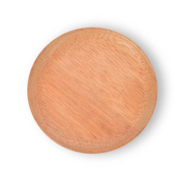 Hangi arkaplanda izole edilmiş ahşap levha üst görünümü