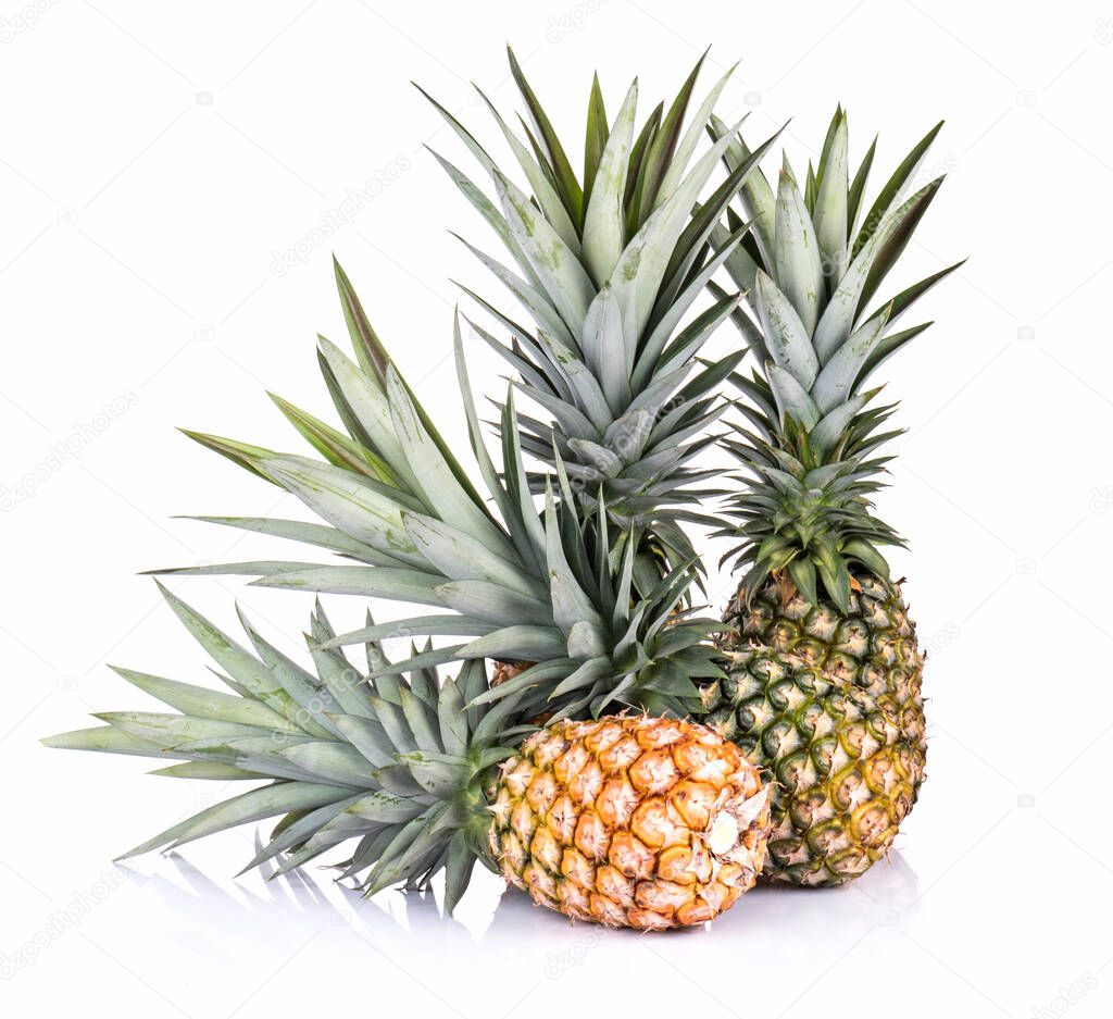 Pineapple isolated on white background