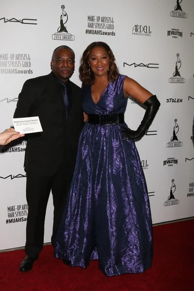 LeVar Burton, Stephanie Cozart Burton — Stockfoto