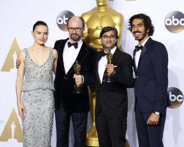 Daisy Ridley, James Gay-Rees, Asif Kapadia, Dev Patel