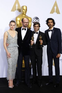 Daisy Ridley, James Gay-Rees, Asif Kapadia, Dev Patel