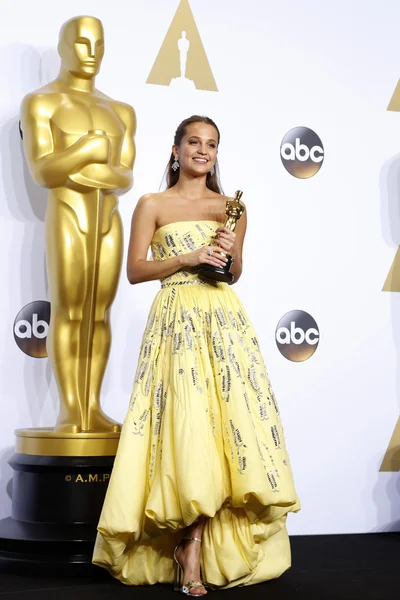 La actriz Alicia Vikander — Foto de Stock