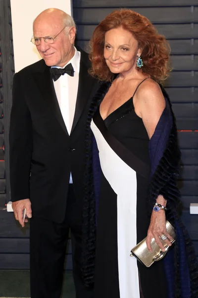 Barry Diller, Diane von Furstenberg — Stock fotografie