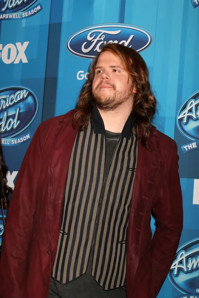 Sångaren Caleb Johnson — Stockfoto