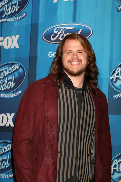 Singer Caleb Johnson — Stock Photo, Image