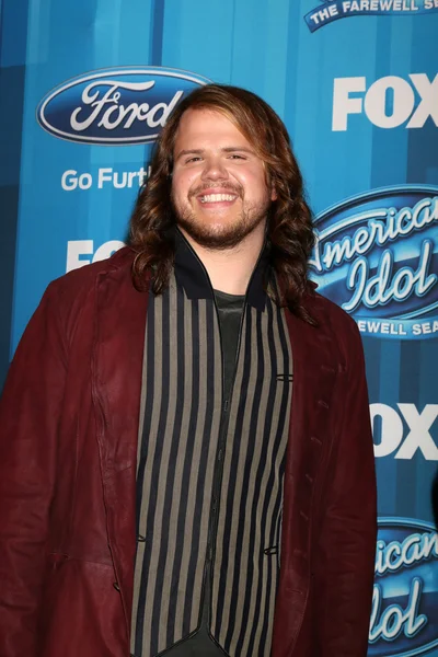 Sångaren Caleb Johnson — Stockfoto