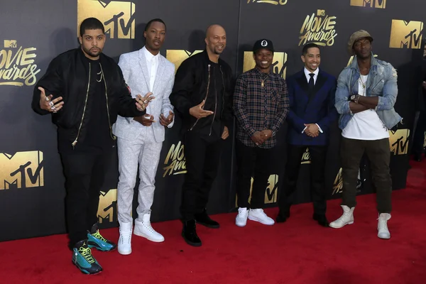 O'Shea Jackson Jr., Corey Hawkins, Common, Neil Brown Jr, Aldis Hodge — Zdjęcie stockowe