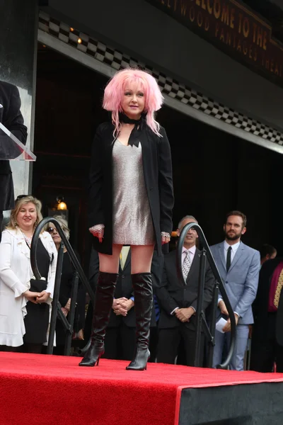 Singer Cyndi Lauper — Stock Photo, Image