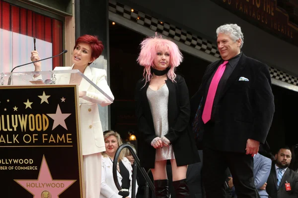 Sharon Osbourne, Cyndi Lauper, Harvey Fierstein — Stock Photo, Image