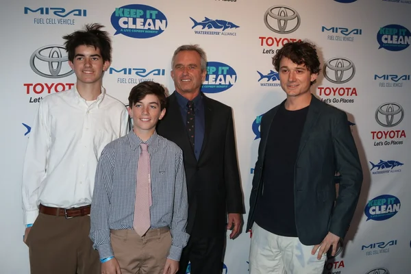 Conor Richard Kennedy, Aiden Caohman Vieques Kennedy, Robert F. Kennedy, Jr. and Bobby Kennedy III — Stock Photo, Image