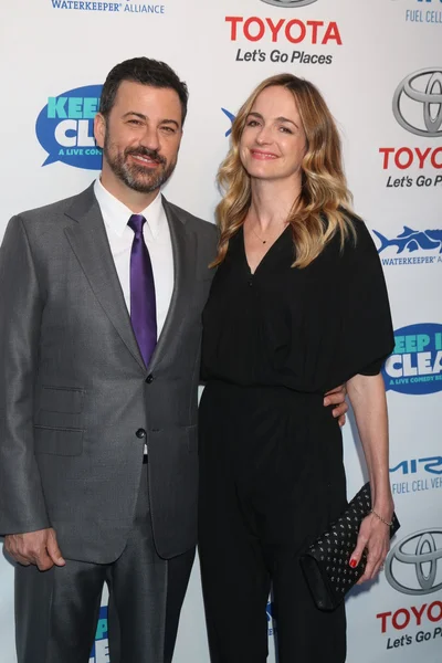 Jimmy Kimmel, Molly Mcnearney — Zdjęcie stockowe