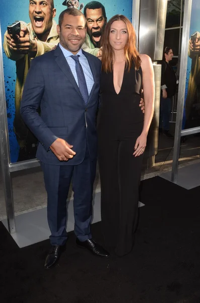 Jordan Peele, Chelsea Peretti — Stockfoto