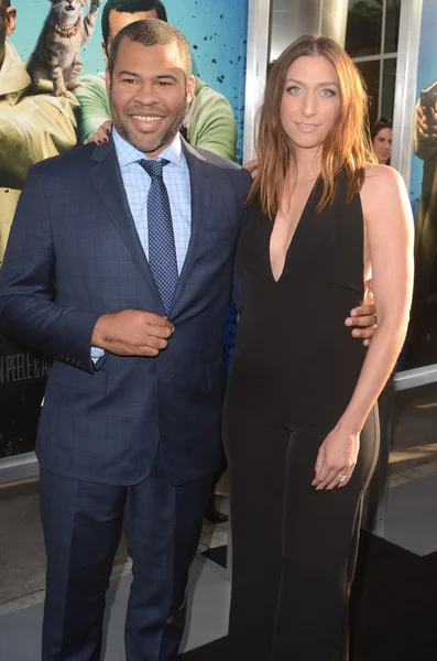 Jordan Peele, Chelsea Peretti — Stock fotografie