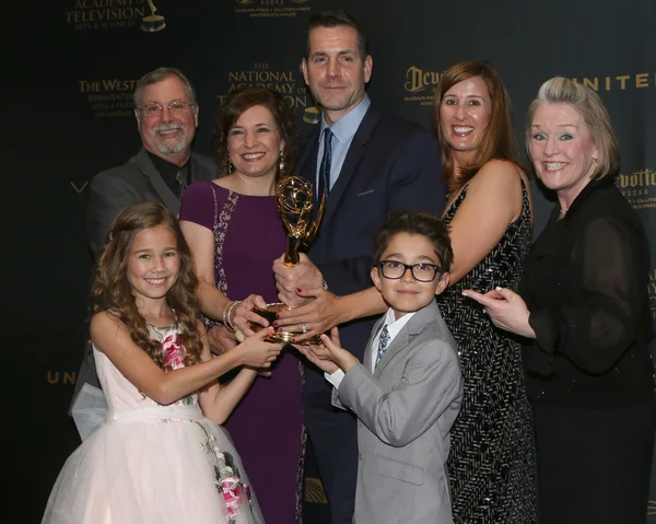 General Hospital Producers, Frank Valentini, Brooklyn Rae Silzer, Nicolas Bechtel — Stock Photo, Image