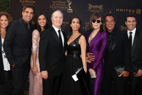 Meredith Scott Lynn, Galen Gering, Ken Corday, Kristian Alfonso, Lauren Koslow, Thaao Penghlis — Foto Stock