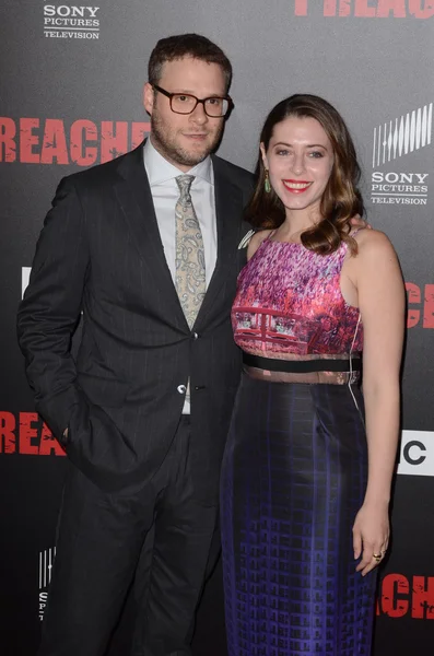 Seth Rogen, Lauren Miller — Stock Photo, Image