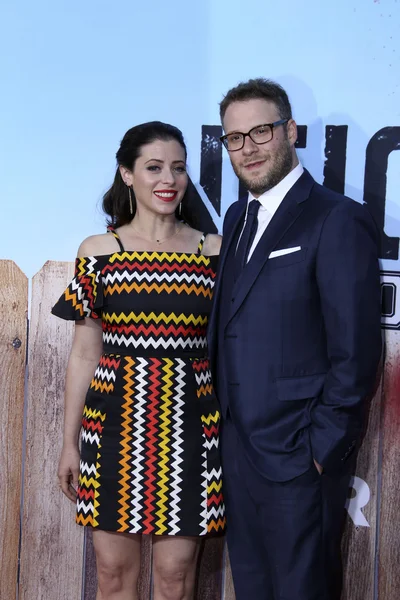 Lauren miller, seth rogen — Stockfoto