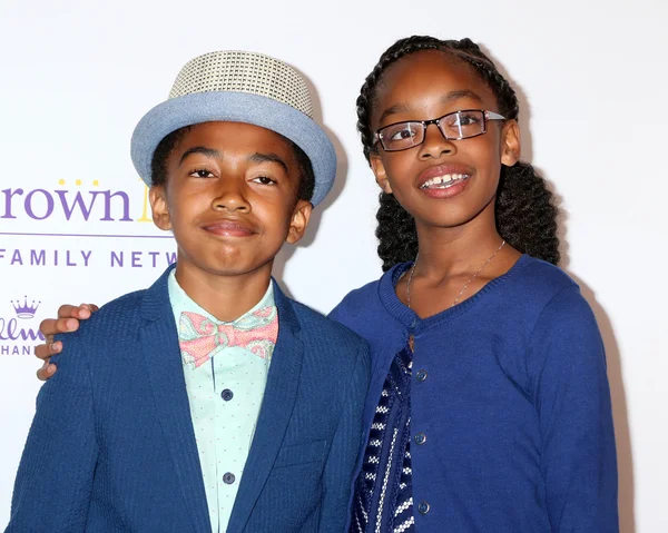 Miles Brown, Marsai Martin — Zdjęcie stockowe