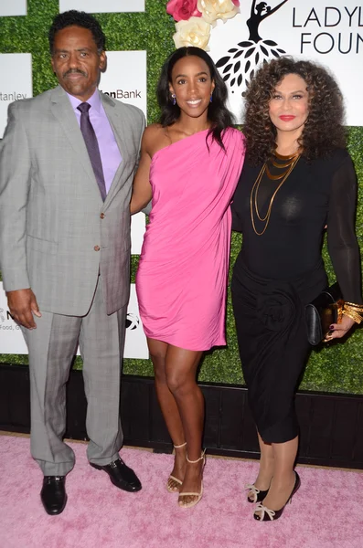 Richard Lawson, Kelly Rowland, Tina Knowles — Fotografia de Stock