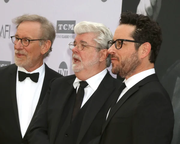 Steven Spielberg, Geroge Lucas, J.J. Abrams — Zdjęcie stockowe