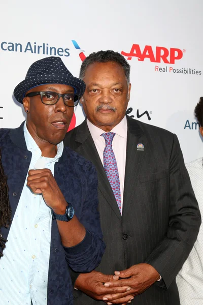 Jessie Jackson's Daughter, Arsenio Hall, Jessie Jackson, Arsenio Hall Jr — Stock Photo, Image