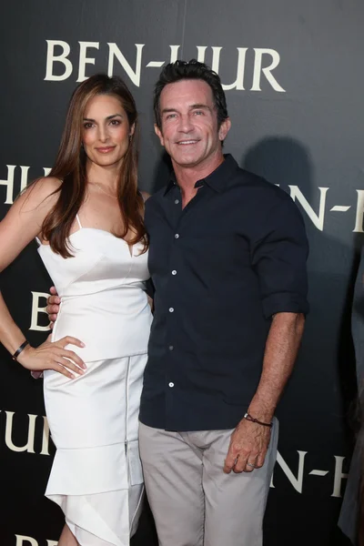 Lisa Ann Russell, Jeff Probst — Foto Stock