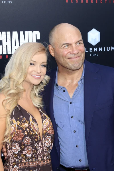 Mindy Robinson, Randy Couture — Stock Photo, Image