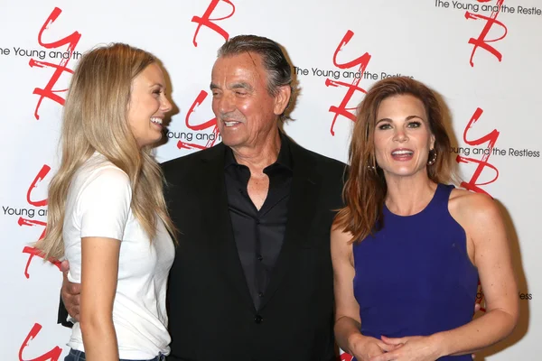 Melissa Ordway, Eric Braeden, Gina Tognoni — Foto Stock