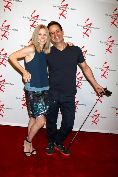 Lauralee Bell, Christian Leblanc — Foto de Stock