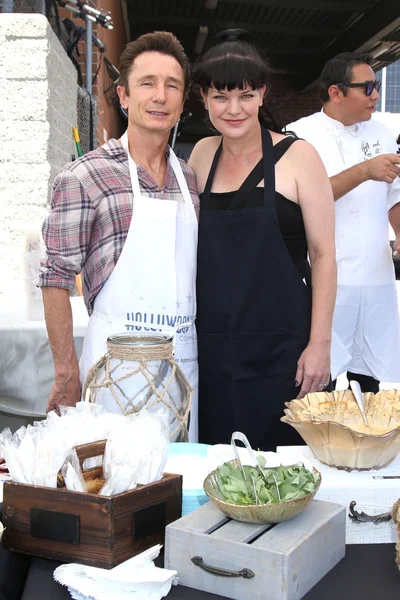 Dominic Keating, Pauley Perrette — Zdjęcie stockowe