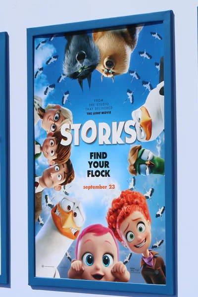 Storks Premiere Poster — Stock Photo, Image