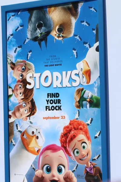 Storks Premiere Poster — Stock Photo, Image